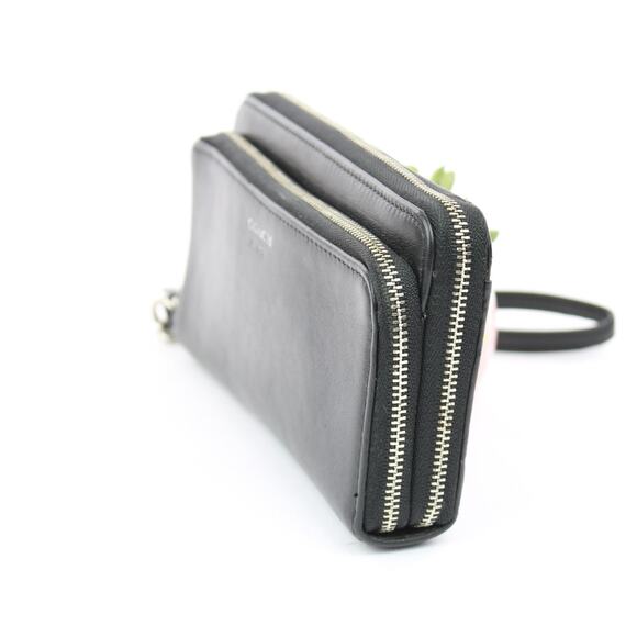 Coach Black Double Zip Wallet - Picture 4 of 7